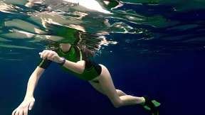 Unbridled 4K Frenzy: Naked Beach Snorkeling Orgy - No Panties Allowed