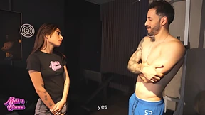 Uninvited booty call becomes intense vaginal conquest via gigantic rod