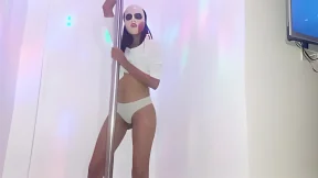 College cutie pays off educator for X-rated Halloween lap dance on stripper bar College cutie pays off educator for X-rated Halloween lap dance on stripper bar
