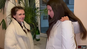 Dirty group bang, rough fucks and sweaty teen pickup party