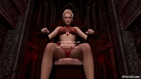 Giantess mistress milks your testicles, 1080p full-HD fetish delight