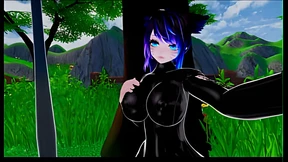 Raunchy 3DXtretch Folds Fat Titty into Supple Leather, Wet & Loud