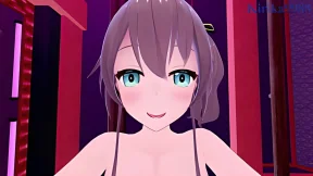 Rough and wild sex with Natsuiro Matsuri and Shirakami Fubuki
