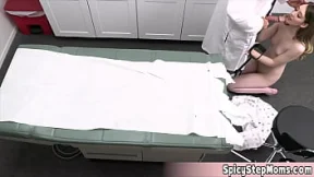 Blonde housewife Artemesia gets treated like a porn star by a horny&#x1F975; doctor