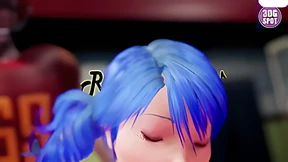 Hot teen cheerleaders get anally devoured in a raunchy locker room compilation, 3D animated fetish fantasies unfold