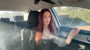 Italian Housewife Screws Hard Under Dashboard