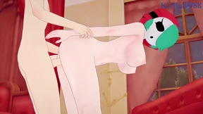 Hot Blonde Sluts Mario Style: Wild Bedroom Sex Frenzy