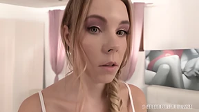 Emma Fantasy stretches her holes for Florane Russell's giant BBC