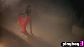 **Drool-worthy blonde goddess flaunts massive knockers in all-nude centrefold** **Drool-worthy blonde goddess flaunts massive knockers in all-nude centrefold**