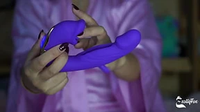 Raw pussy&#x270C; gets pounded by dragon thrusting dildos & new vibrators in ExotiqFox's solo gooner girl sex toy unboxing