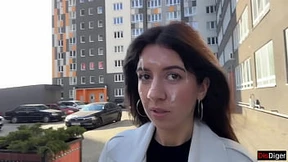 Hot wife goes wild, takes hubby's cum, parades down street, face covered in cum juice - filthy cumwalk! Hot wife goes wild, takes hubby's cum, parades down street, face covered in cum juice - filthy cumwalk!