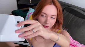 Stepsister got DP'd after flashing her tits on Polaroid selfies