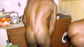 Wife swallows raw dick🍆 on kitchen counter amidst sizzling wife-fucking Wife swallows raw dick🍆 on kitchen counter amidst sizzling wife-fucking