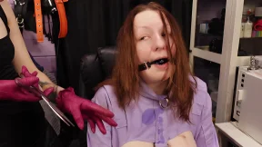 Lezzie master whips nudes, slave's hair cut short - S&M domination play, Arya rules Lezzie master whips nudes, slave's hair cut short - S&M domination play, Arya rules