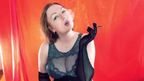 Bizarre MILF crushes toes, smokes, wears lace, wets, goes wild