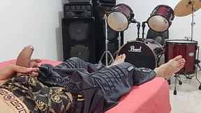 Man Teases His Gigantic Cock&#x1F32D; For Camera Pleasure
