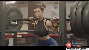 Cumming Hard with Cammy & Chun Li in Ultra-Sharp 4k/60fps Battle