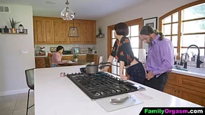 Granny's Spaghetti & Naughty&#x1F608; Daughters: A Double Penetration Frenzy
