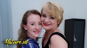 Boyfriend's Hot Lesbian Mom Seduces Innocent Girl