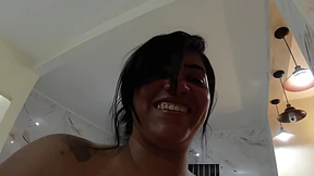 Dick&#x1F346; Delivery & Pizza, Raquel Sits And Takes Anal&#x1F44C;