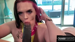 White Slut Devours Massive Black Dick&#x1F32D; Non-Stop