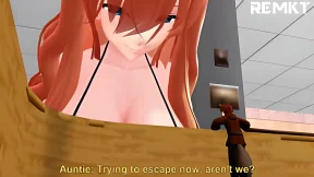 (Giantess MMD) Red Riding Hood's Naughty&#x1F608; Little Visit