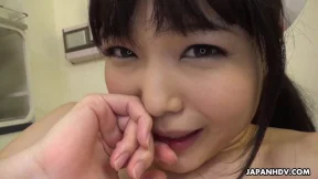 Thug nurse Shino Aoi deepthroats doctor's cock🍆 in Thai doc's office freak fest