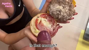 Colleague Sucked Burgers As He Came Inside Colleague Sucked Burgers As He Came Inside