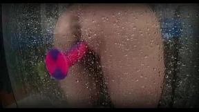 Caught My Plump Roommate Squirting with Her Novelties in the Bath