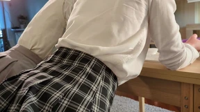 Shy Teen Classmates Threesome FFM After Hours - POV (ENG Subs)