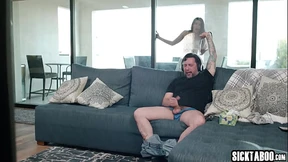 Horny&#x1F975; Dude Gets Caught Masturbating by Insatiable Gal Ritchie