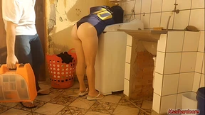 Married MILF Barters Her Cozy Cunt&#x270C; for Washer Fix