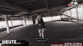 Berlin's Public Parking Sex: Hot Blonde Sluttiness Exposed
