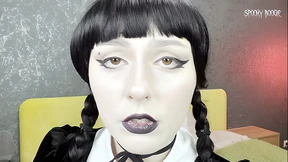 Wednesday Addams' Dark Pleasures: Shoejob & Oral😜 Until高潮 Wednesday Addams' Dark Pleasures: Shoejob & Oral😜 Until高潮
