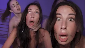 Teen Bimbo's Brain Blows Out In Intense Cervix Squeezing FFM Screw