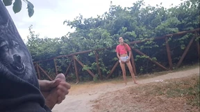 Passing Girl Gets Risky Handjob In Public! Passing Girl Gets Risky Handjob In Public!