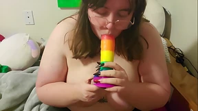 Juicy BBW Lushedly Devours Dildo Juicy BBW Lushedly Devours Dildo