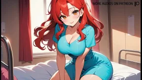 Dirty Redhead Nurse Teasing With ASMR Intimates