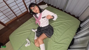 Tiny student mouths DP'd with toys and BWC Tiny student mouths DP'd with toys and BWC