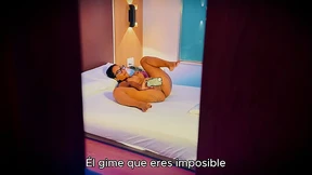 Stepmom pleasures herself; stepson spies discreetly