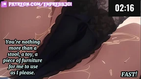 4 Minute Challenge: Your Existence Belongs Under My Ass (femdom, face sitting, humiliation)