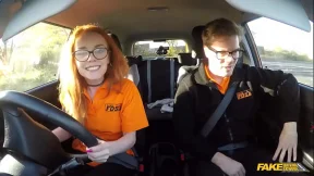 Fake Driving School - British ginger babe Ella Hughes gets her perfect pussy fucked during driving lesson Fake Driving School - British ginger babe Ella Hughes gets her perfect pussy fucked during driving lesson