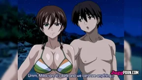 A sexy blonde seduces a resort employee to fuck on the beach at night - UNCENSORED HENTAI A sexy blonde seduces a resort employee to fuck on the beach at night - UNCENSORED HENTAI
