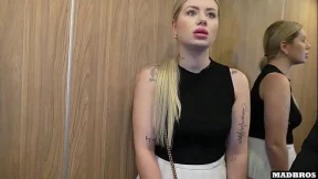 A Good French Blonde Stuck And Fucked In An Elevator And EVEN In A Parking Lot In Anal !!! A Good French Blonde Stuck And Fucked In An Elevator And EVEN In A Parking Lot In Anal !!!