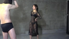 Japanese Mistress Sara Gives CFNM Handjob with Great Cumshot