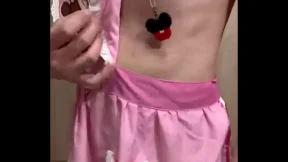 Embarrassing: Wearing embarrassing junior underwear, playing with anus and nipples Embarrassing: Wearing embarrassing junior underwear, playing with anus and nipples