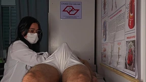 Nurse and beautician observes patient's erection!