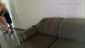 Married woman gets fucked while husband is working - Bruna Silva Hotwife