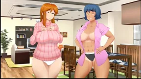 Milfs - Amanda came to visit and Marisa wants to give a hand job and kiss