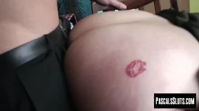 Chubby girl AndiXXX bends over to have her massive ass spanked and fucked roughly Chubby girl AndiXXX bends over to have her massive ass spanked and fucked roughly